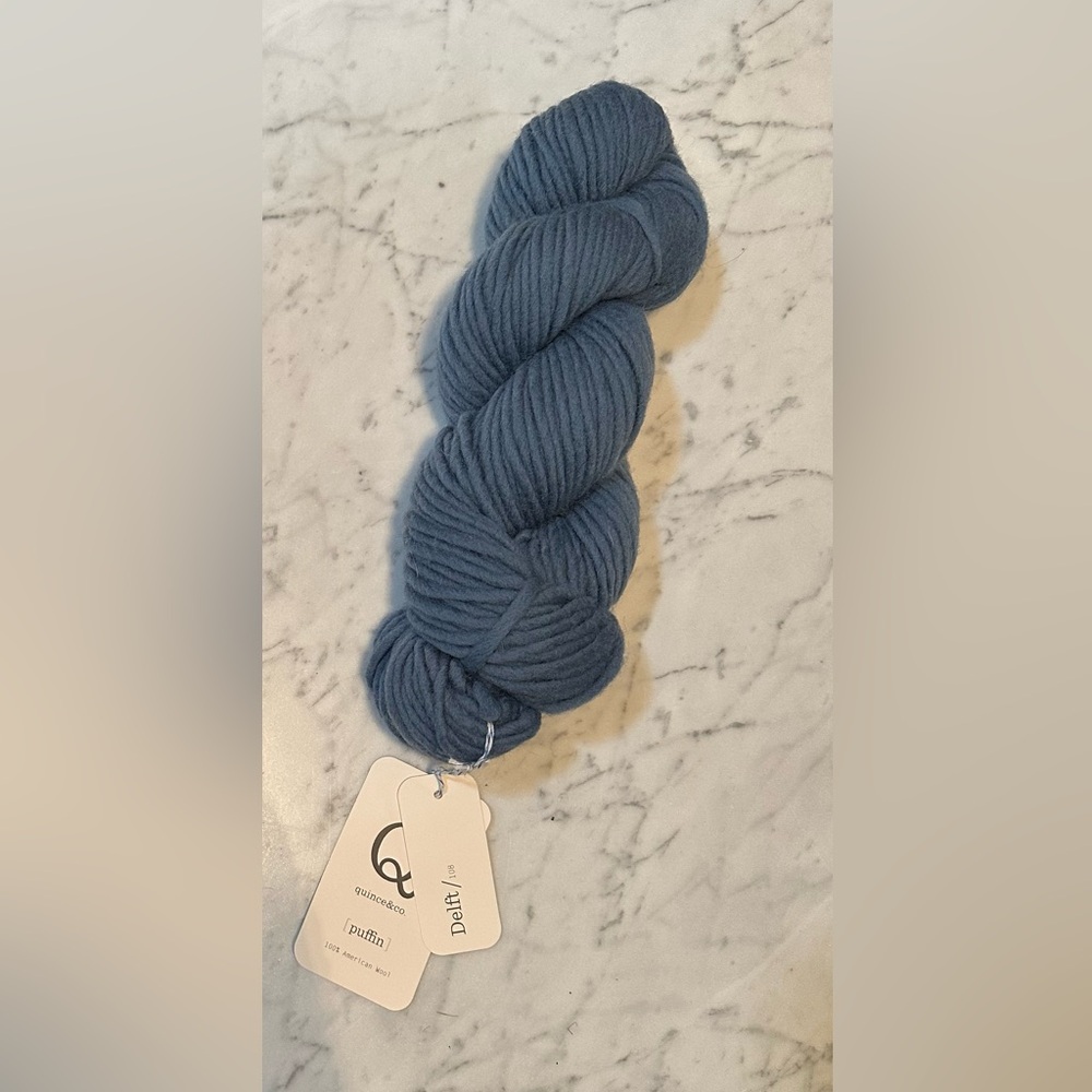 Quince & Co. Puffin Wool in Delft Blue NWT